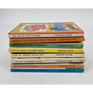 Vintage Random House Pop-Up Book Lot – 8 Books